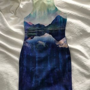 Beyoncé Summer Collection Landscape Bodycon Dress
